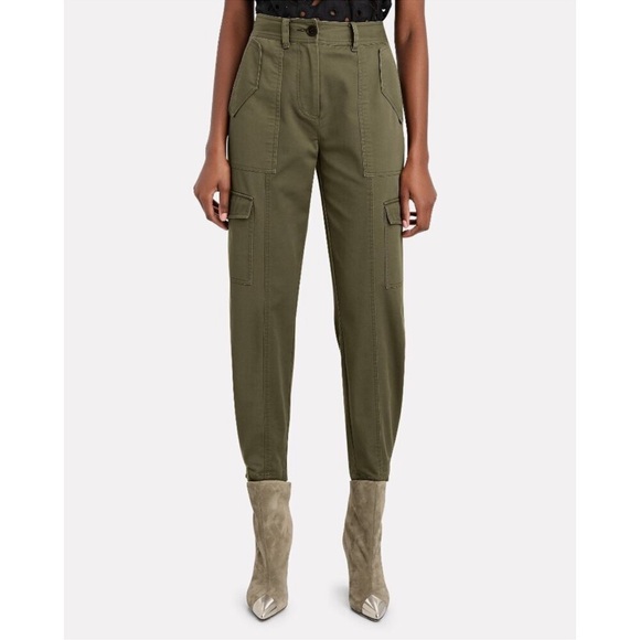 Derek Lam‎ 10 Crosby Elian Cargo Pant in Fatigue Green size 4 - Picture 16 of 16